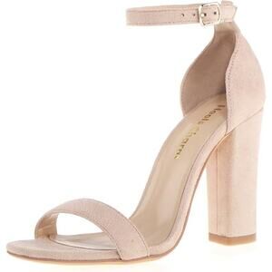 Women's Strappy Chunky Block Sandals Ankle Strap Open Toe High Heel Shoes Sz 7.5